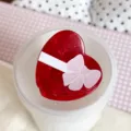 Pinza de pelo de corazón rojo con lazo variante, accesorio de cabello lindo mujer. - Lazo