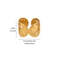 Stainless steel 18K gold plated open geometric leaf ring retro adjustable jewelry for women - Hollow Leaf Style (JZ9693) / Gold