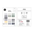 Korean suatelier plain deco index stickers round decorative sticky notes 3 sheets pack for journal - Model 1646 Round Index Stickers / 3 Sheets / Colorful