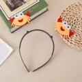 Vue détaillée d'un joli serre-tête crabe avec design animal en feutre pour fête et déguisement. - Bandeau Crabe