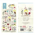 Korean SONIA retro daily girl waterproof PVC decorative sticker sheet for hand ledger and phone. - 2018 Daily Girl