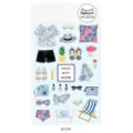 Nekoni summer vacation decorative sticker sheet, cute summer outfit planner stickers. - Style A (85199) / Coconut Tree