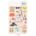 Cute summer sticker sheet set for journaling and crafts, featuring aesthetic vacation designs. - Style B (85200) / Macarons