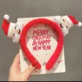 Joli serre-tête de Noël Père Noël bandeau de fête pour enfants cadeau de vacances détail - Style B Père Noël