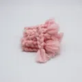 Accessoires de cheveux en fil tressé rose pour poupées et loisirs créatifs, en laine. - Une pièce 7 cm / Rose Clair
