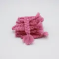 Materiel de fil tresses rose pour cheveux de poupee DIY vetements chapeaux accessoires - Une pièce 7 cm / Rose rouge