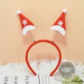 Joli serre-tête de Noël avec mini bonnets rouges et flocon pour fête et accessoires. - Bonnet de Noël flocon de neige