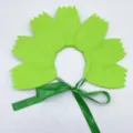 Bandeau de pétale de fleur en feutre vert, accessoire pour spectacle d'enfants. - Vert