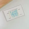 Süßer welpe bestickter stoffaufnäher diy handgemachte dekorative kleidung zubehör abzeichen - Blau Welpe Stil(zm1009)