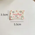 Handmade cotton woven label DIY sewing accessory for clothing bags scarves 3.5x5.5cm - Love me