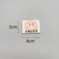 DIY embroidery smile cloth patch cute woven label badge for clothing bags hats decoration - zm009