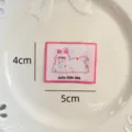 Cute cartoon dog embroidered patch with pink bow, small fabric clothing badge for DIY decor. - Cute Puppy