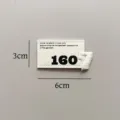 Decoratief leren kledinglabel badge, stijlvolle 160 patch voor kledingstukken, hoeden en tassen. - Nummer 7 Decoratief Lederen Etiket / Wit