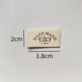 Handmade cotton fabric label sewing diy clothing patch decorative label size 3.8x2cm - Floral Handmade Style (md101)
