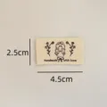 Cotton handmade sewing fabric label tag folded hem decorative clothing accessories SKU - Handmade Girl Style (md442)