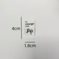 Ins style folded fabric label embroidered clothing tag DIY handmade accessories decoration part - zm600 Folded Tag