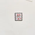Cartoon puppy woven label patch DIY handmade decorative bag sewing clothing tag badge - Grey Dog