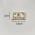 Handmade DIY cotton fabric label sewing clothing tag decorative patch 2x3.8cm accessories - Handmade Border Style (md106)