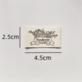 Handmade fabric label floral DIY sewing patch decorative clothing label for crafts 2.5x4.5cm - Handmade With Slogan Style (md107)
