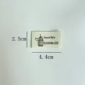 Handmade cloth label garment accessory DIY sewing badge with cute birdcage design and text. - Birdcage Style (sy0302)