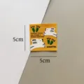 Graffiti cloth label heat transfer patch clothing tag for jackets bags and hoodies 5cm - Running Rabbit (Heat Transfer) / Yellow