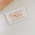 DIY woven fabric label patch cute decorative badge for handmade bags hats clothing accessories - English Slogan Pink Frame Style(zm1002)