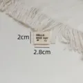 Korean handmade cloth label for clothing, bags, scarves and hats decoration, size 2x2.8cm. - Black Nice Day