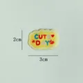 Mini cute cloud cloth label DIY sewing patch embroidered clothing accessory for crafts - Cute Day / Yellow