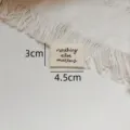 Handmade fabric clothing label 4.5x3cm woven tag for handmade garments and DIY crafts - Korea Nothing