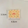 Korean style cute polka dot woven label fabric tag smiley face patch for clothing decoration - Smiling Face Polka Dot(zm581)