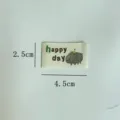 Handmade woven cloth label DIY sewing accessories cute capybara patch for bags and garments. - Capybara Style (sy0311)