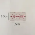 Korean style colorful dot woven label DIY garment luggage sock decorative patch tag 5x2.5cm - Little Friend