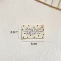 Baumwoll-Stoffetikett mit besticktem Spruch und Herzen, DIY Nähzubehör-Dekorationsschild. - YM Schwarzes Herz