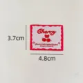 Korean style fabric label embroidery cherry DIY patch for clothing bags phone case - Cherry