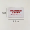 Cute strawberry embroidered fabric label patch for handmade bags phone cases clothing diy - Strawberry