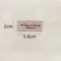 Cute handmade woven cloth label patch for clothing decoration DIY sewing accessories 5.8x2cm - ZM450