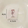 Pure cotton woven label DIY sewing accessory for handmade clothing bags scarves decoration. - Ballet Girl