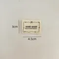 Cotton handmade fabric label 3x4.5cm DIY sewing clothing decoration badge - Korean Style Bow