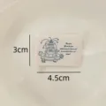 Cotton printed label fabric DIY sewing decorative patch for clothing and bags size 3x4.5cm - Fountain