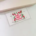 French style large embroidered fabric label DIY patch for clothing bags scarves decoration - Garden (4x5cm)