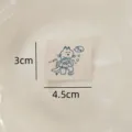 Pure cotton printed cloth label handmade DIY sewing garment accessories decorative patch - Meow and Fish