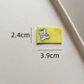 Cute bear woven label custom embroidered patch for clothing shoes hats bags DIY accessories - Yellow Bear Style(zm083) / 2.4x3.9cm