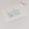 Green handmade woven labels with cute bow design for DIY clothing bag accessories variant - Green Bow / 2.2x1.8cm