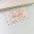 French large cloth label sewable fabric woven label patch DIY for bags clothes scarves. - Bowknot Beautiful (4x5.5cm)