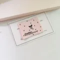 French style large fabric woven label DIY sewing badge for clothes bags scarves accessories - Bowknot (4x5.1cm)