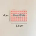 Handmade woven fabric label pink plaid DIY sewing patch for clothes bags decoration - Handmade Style / Pink Plaid