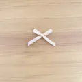 Mini 3mm ribbon bow craft accessory, light pink DIY hair tie decoration material. - 3mm 10 Pieces / Flesh Pink