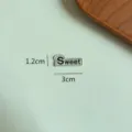 Bread shaped sweet embroidered patch clothing accessory DIY garment decoration badge 1.2x3cm - SWEET