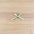 Mini 3mm ribbon bow for DIY hair accessories and craft projects. Light green satin craft bow. - 3mm 10 Pieces / Grass Green