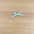 Mini 3mm Ribbon Bow Hair Accessory Craft Light Blue DIY Decoration Small Bowknot Parts - 3mm 10 Pieces / Sky Blue